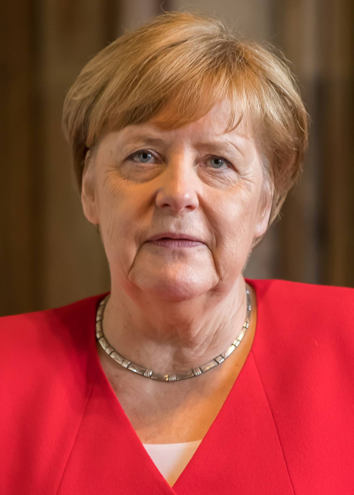 Angela Merkelová při veřejném vystoupení