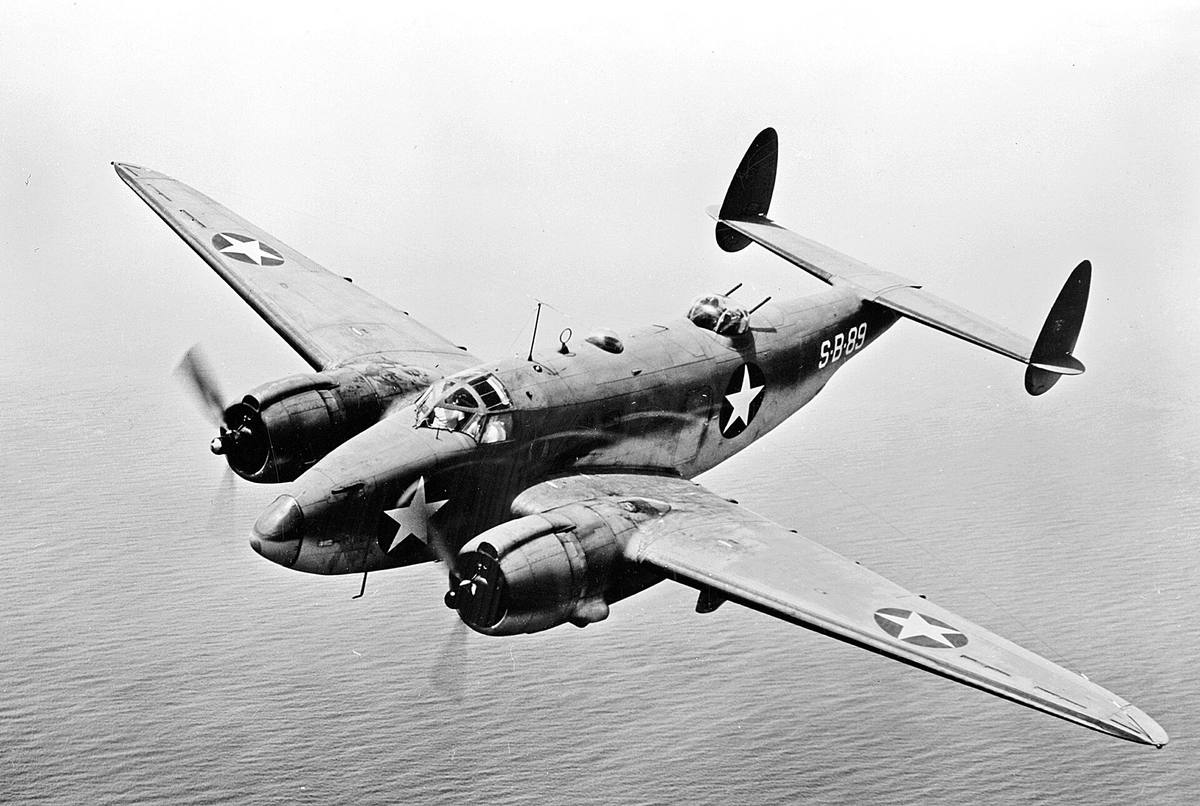 Lockheed PV-1 Ventura za letu, kolem roku 1943
