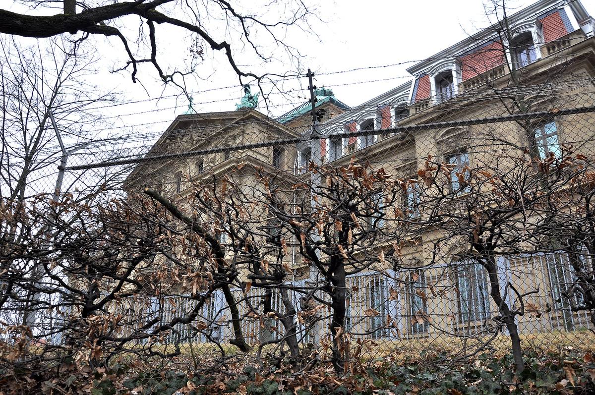 Klasicistní palác v Karlsruhe, v němž sídlí Spolkový soudní dvůr