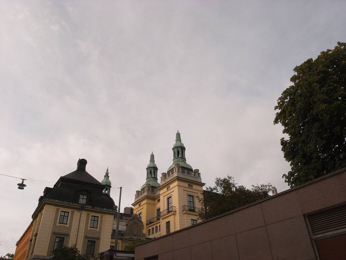 Průčelí bývalého policejního ředitelství ve Stockholmu